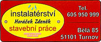 instalaterství horacek